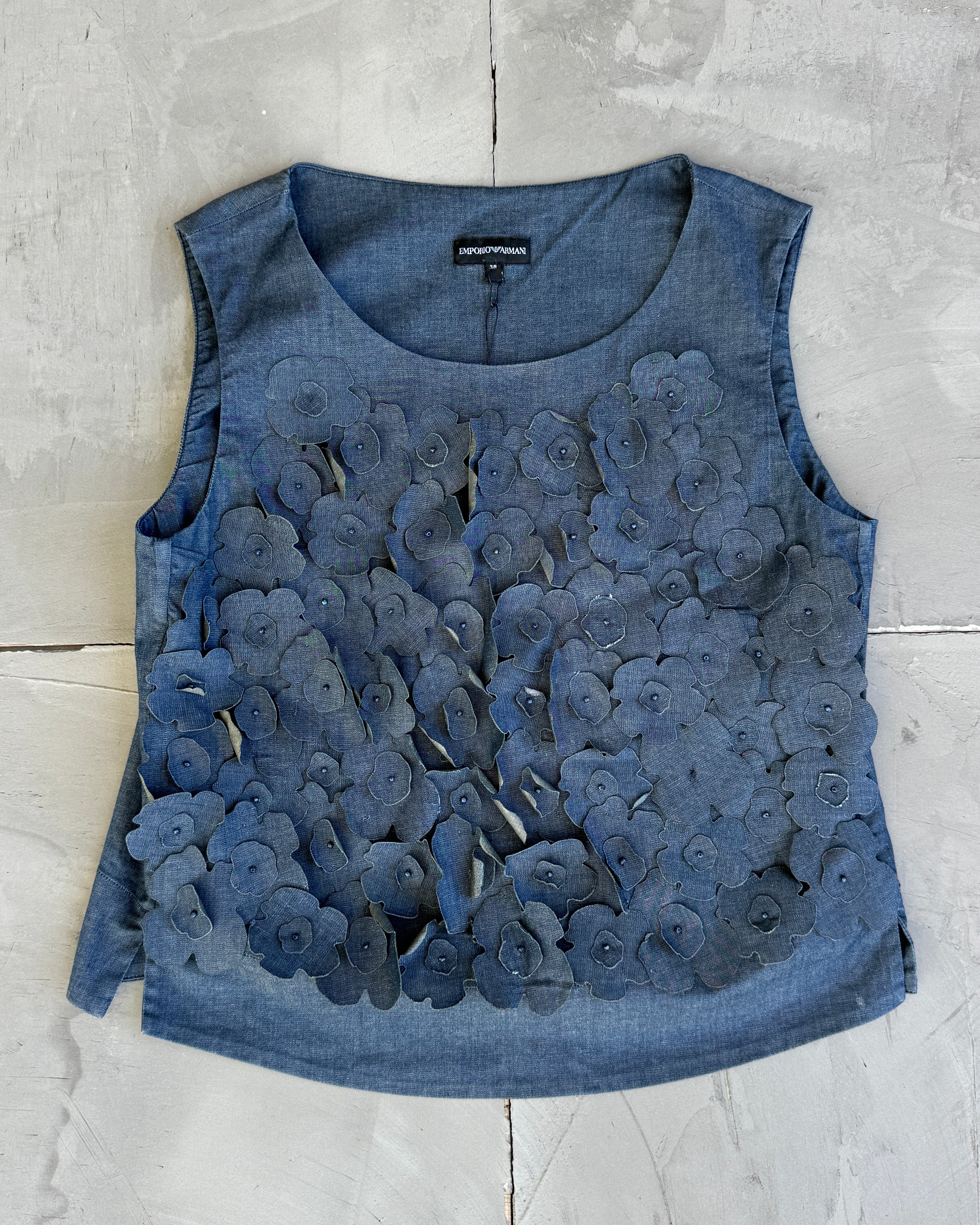 Emporio Armani Flower Textured Vest - S