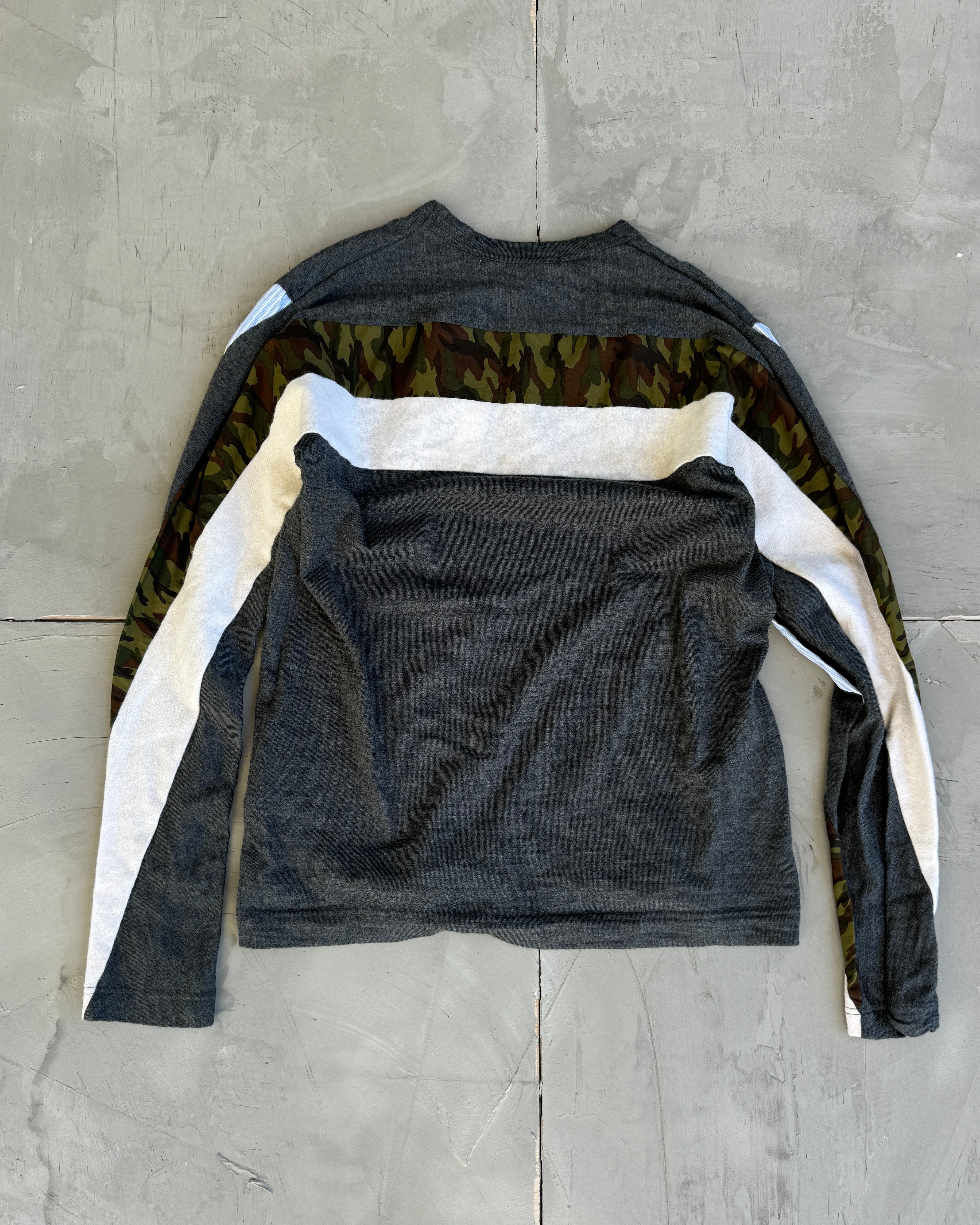 Comme des Garcons SHIRT Wool Patchwork Camo Top - S