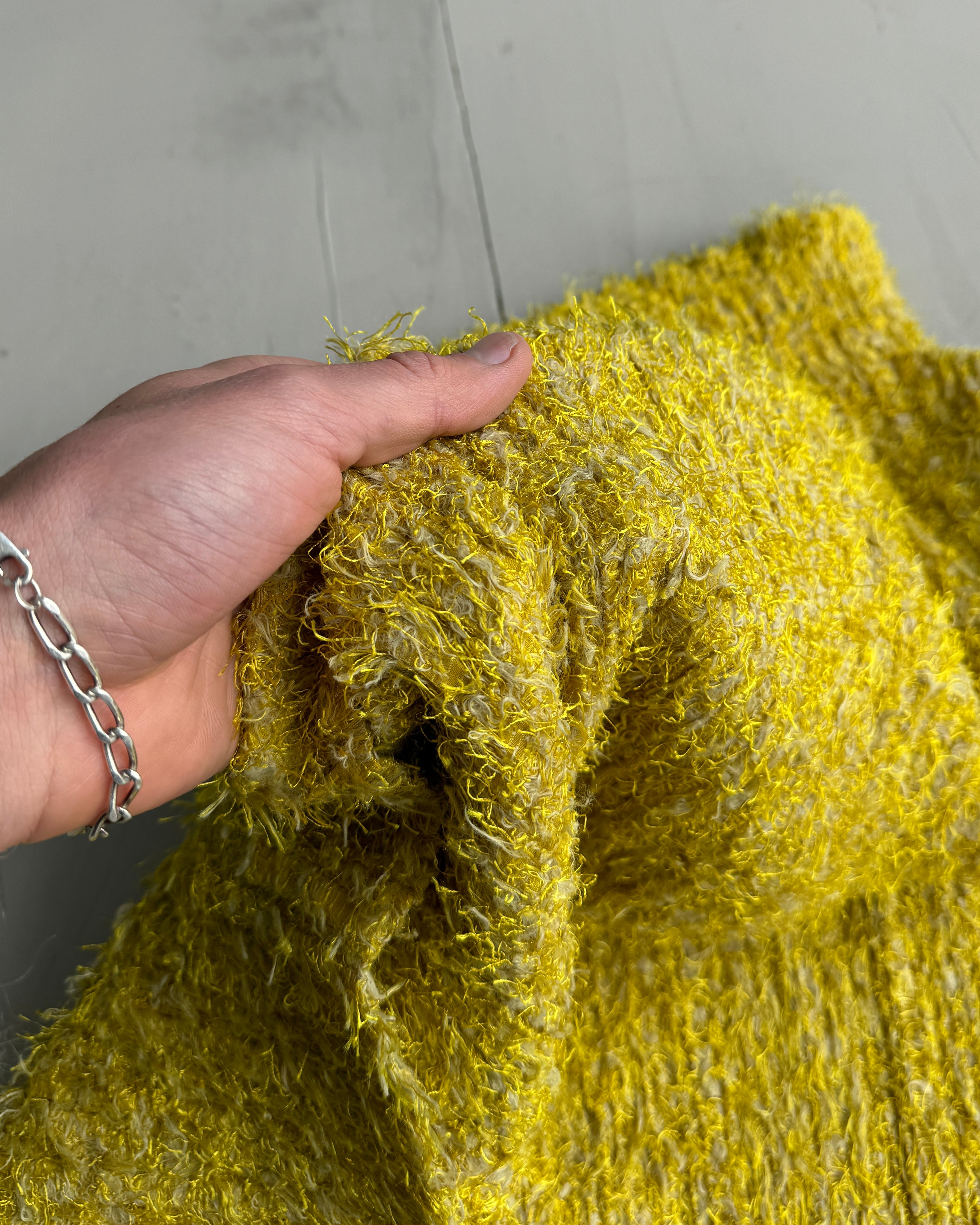 Issey Miyake Pleats Please FW18 Textured Yellow Top