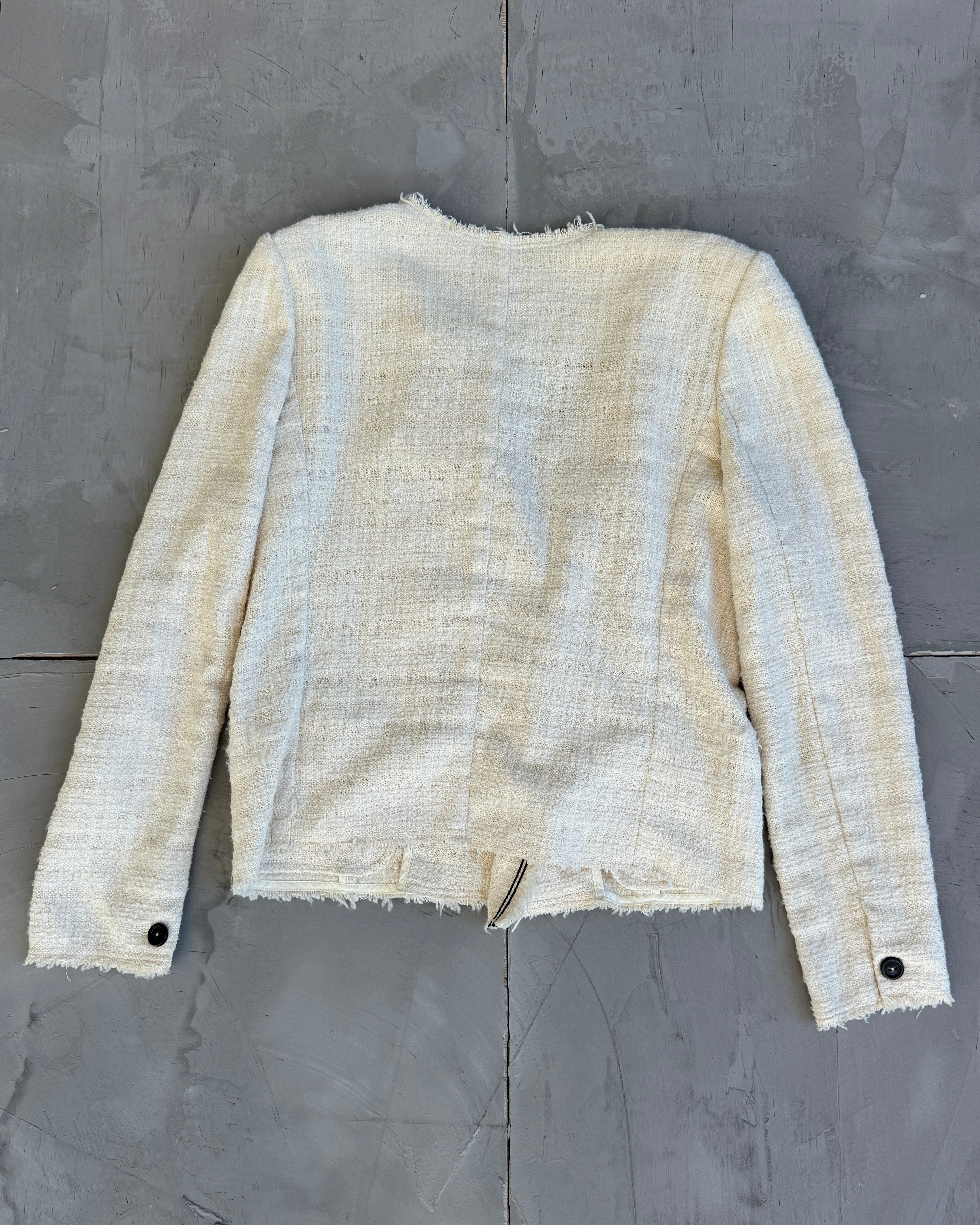 Isabel Marant Étoile Textured Cotton Asymmetric Jacket - L