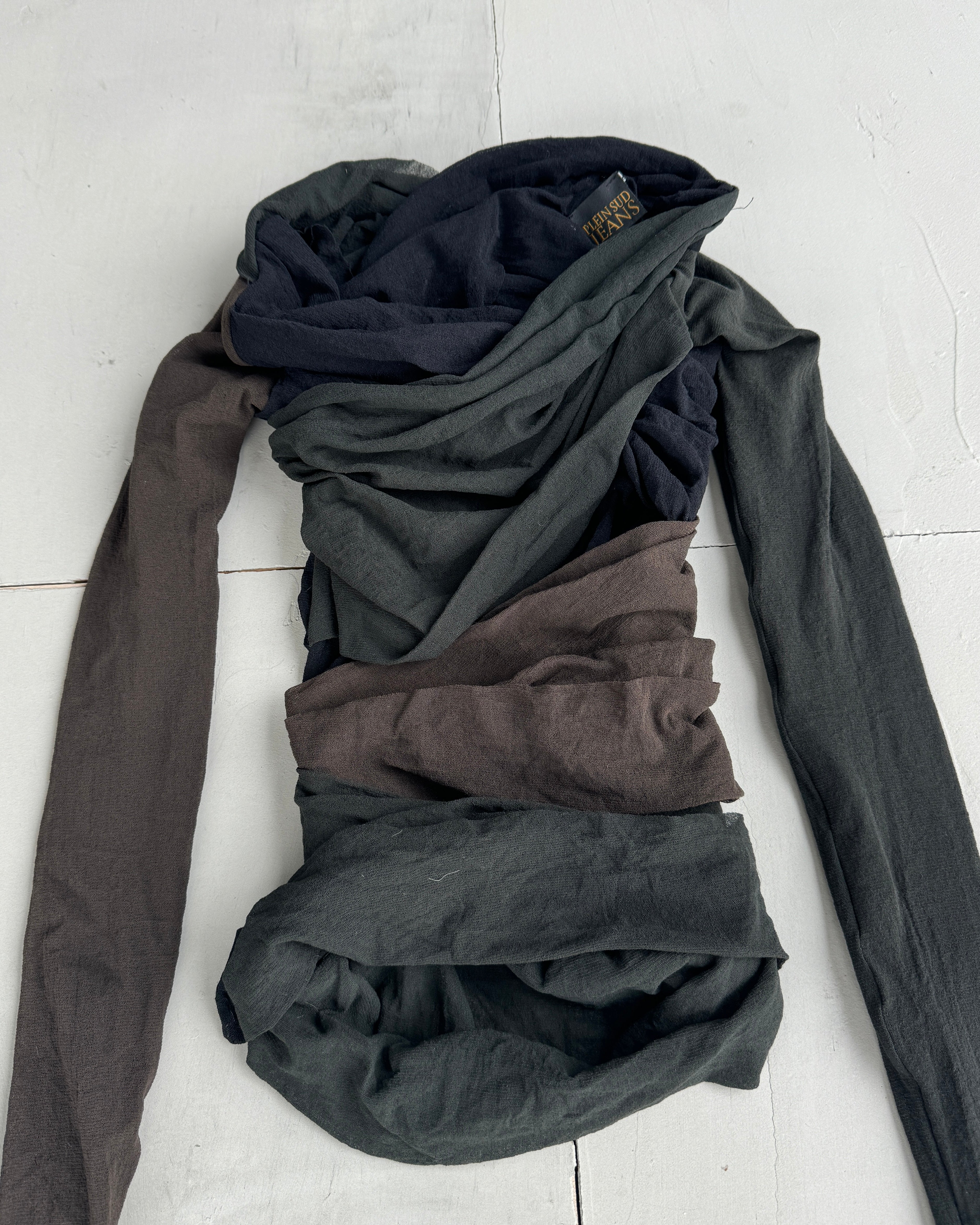 PLEIN SUD 2000'S WRAP MESH TOP