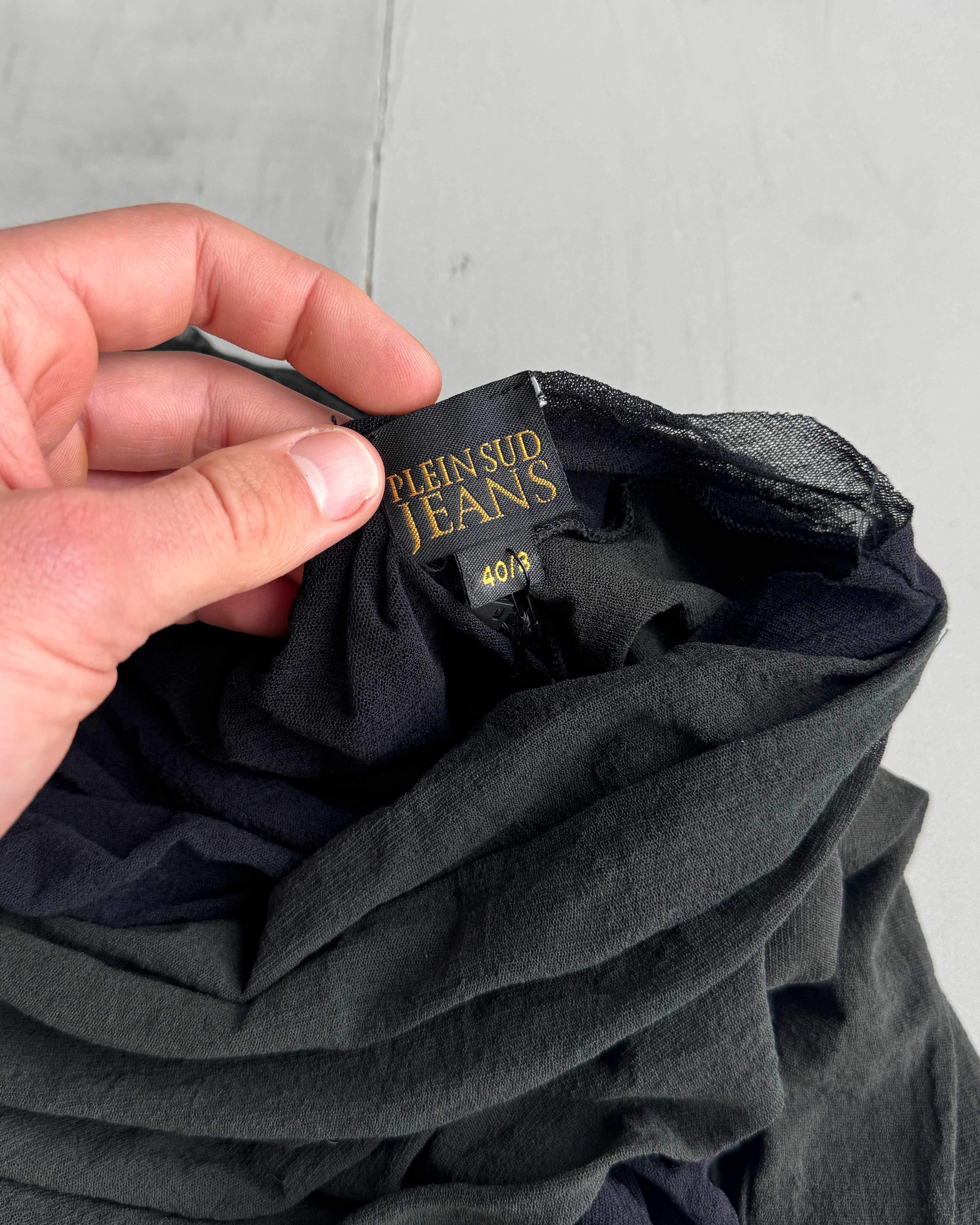 PLEIN SUD 2000'S WRAP MESH TOP