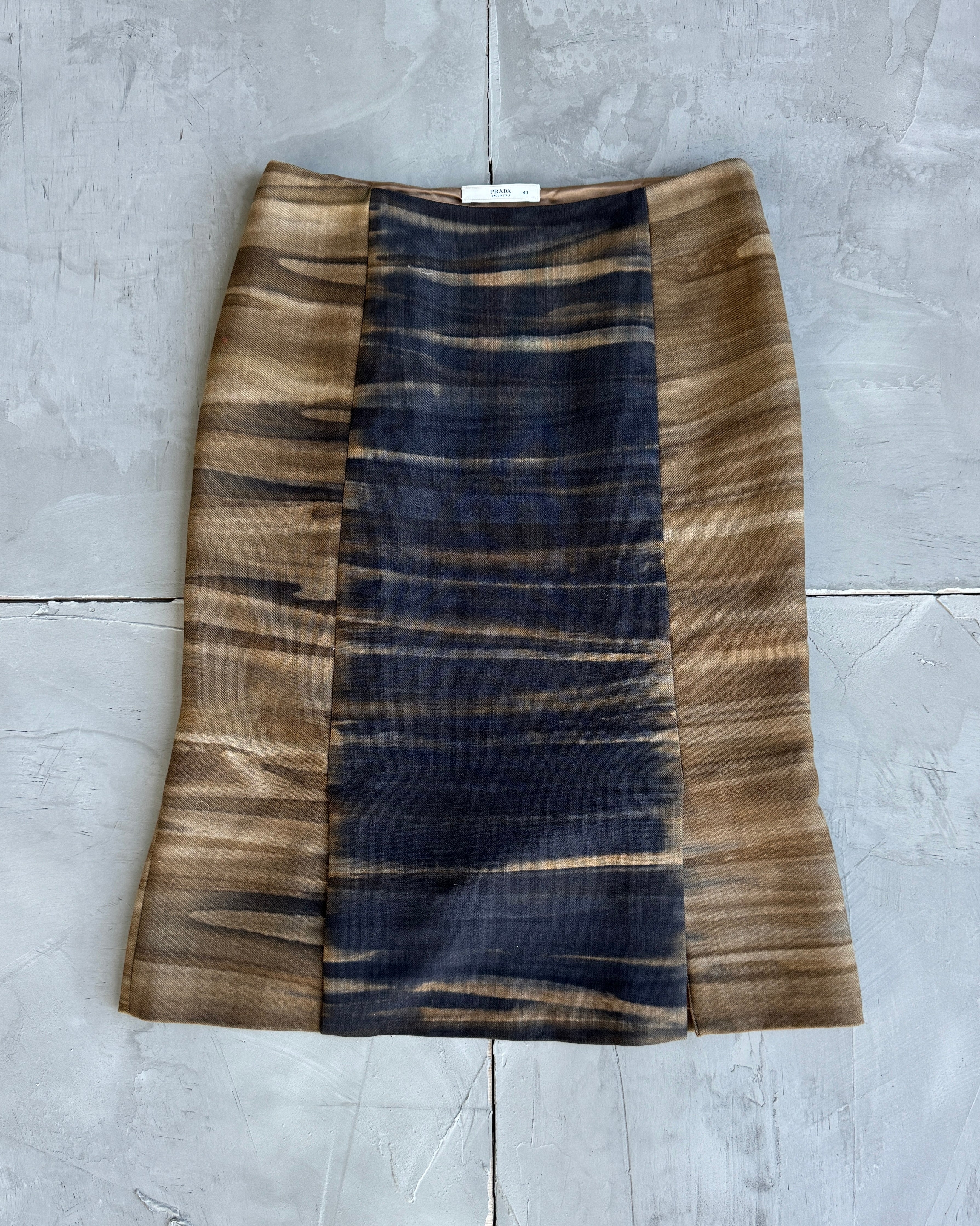 Prada Wool Brown Midi Skirt - S