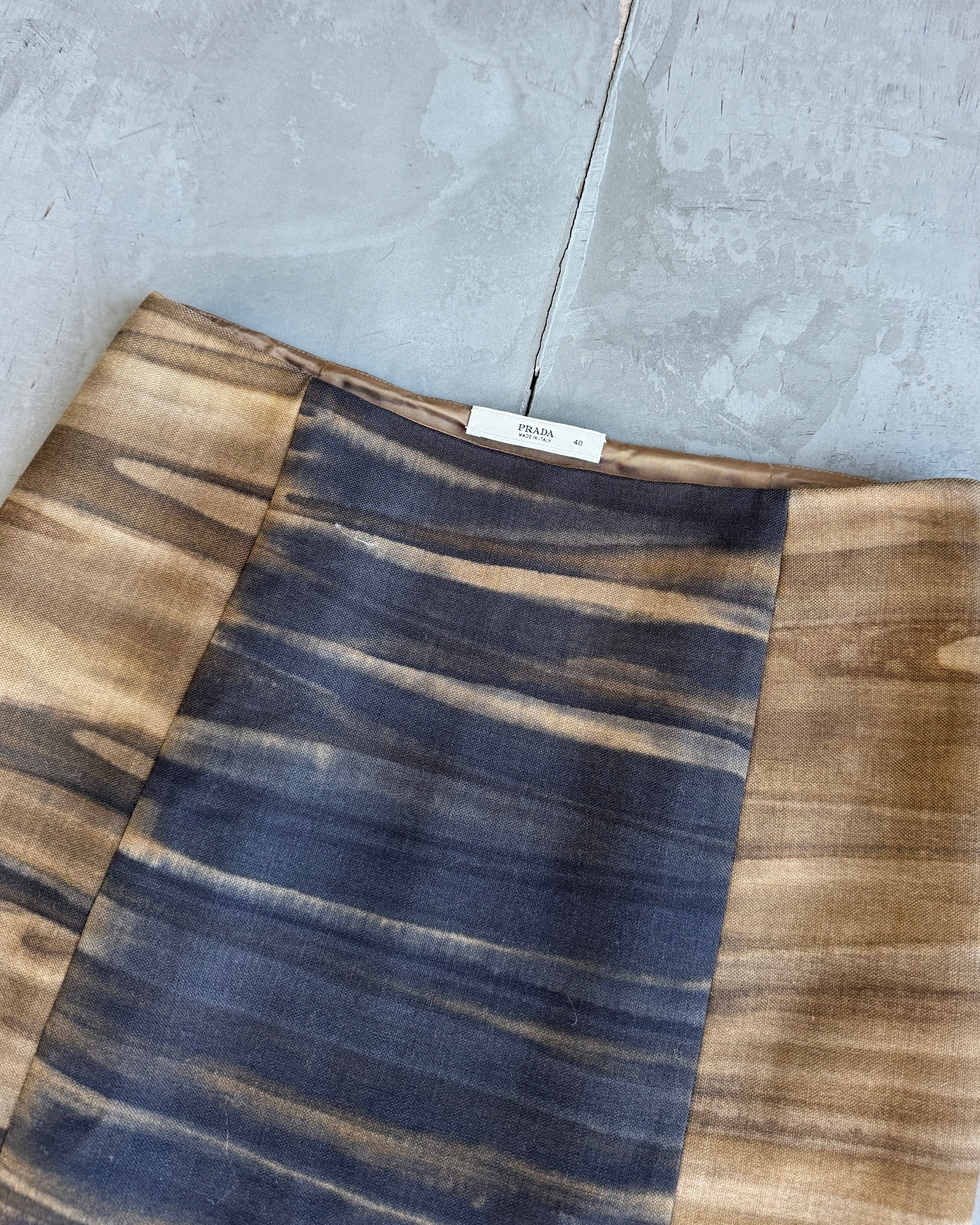 Prada Wool Brown Midi Skirt - S