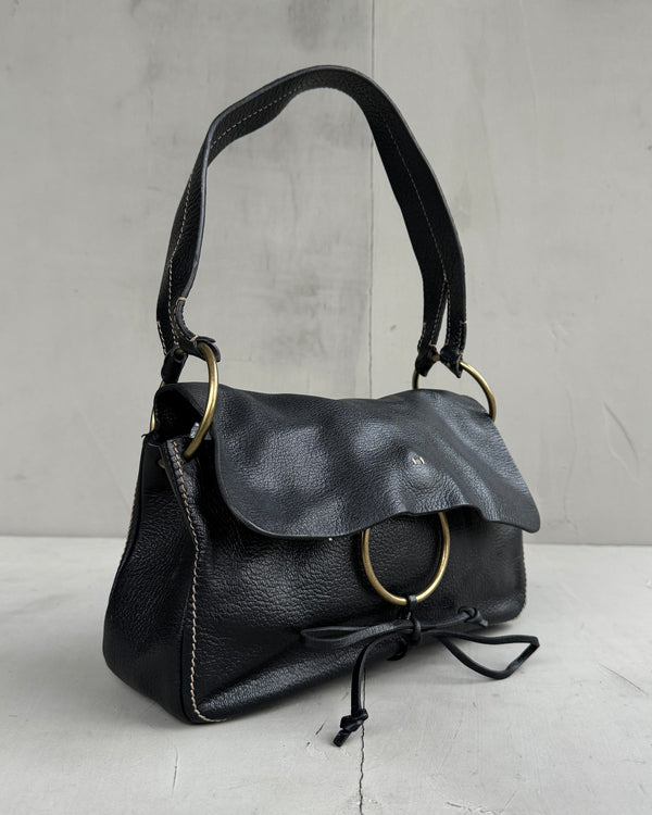 MIU MIU FW03 LEATHER TIE SHOULDER BAG