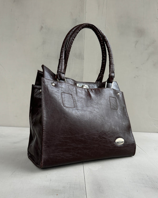 CHLOE 2000'S LEATHER TOTE SHOULDER BAG