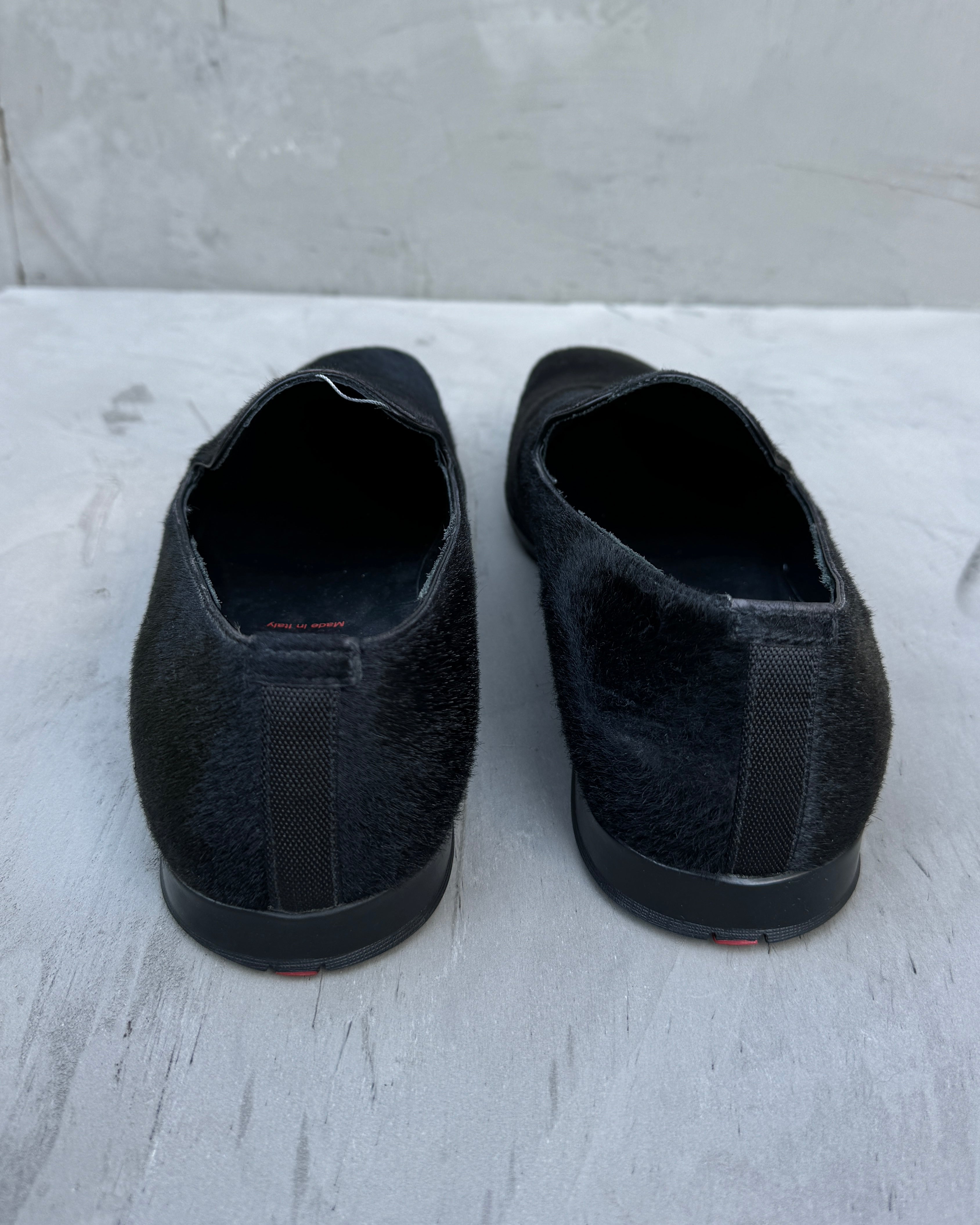 Prada Ponyhair Leather Slip-On Loafer - UK 5