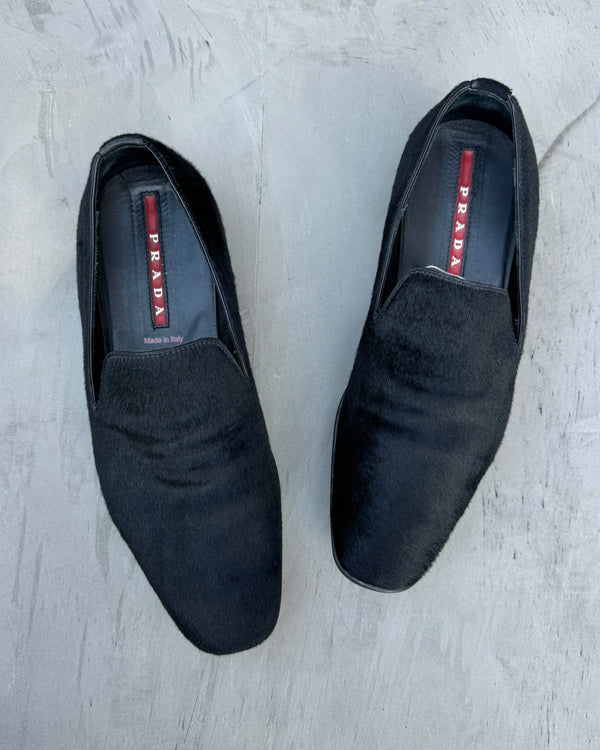 Prada Ponyhair Leather Slip-On Loafer - UK 5