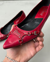 CHRISTIAN DIOR BY GALLIANO FW2003 BONDAGE FLATS - EU 40