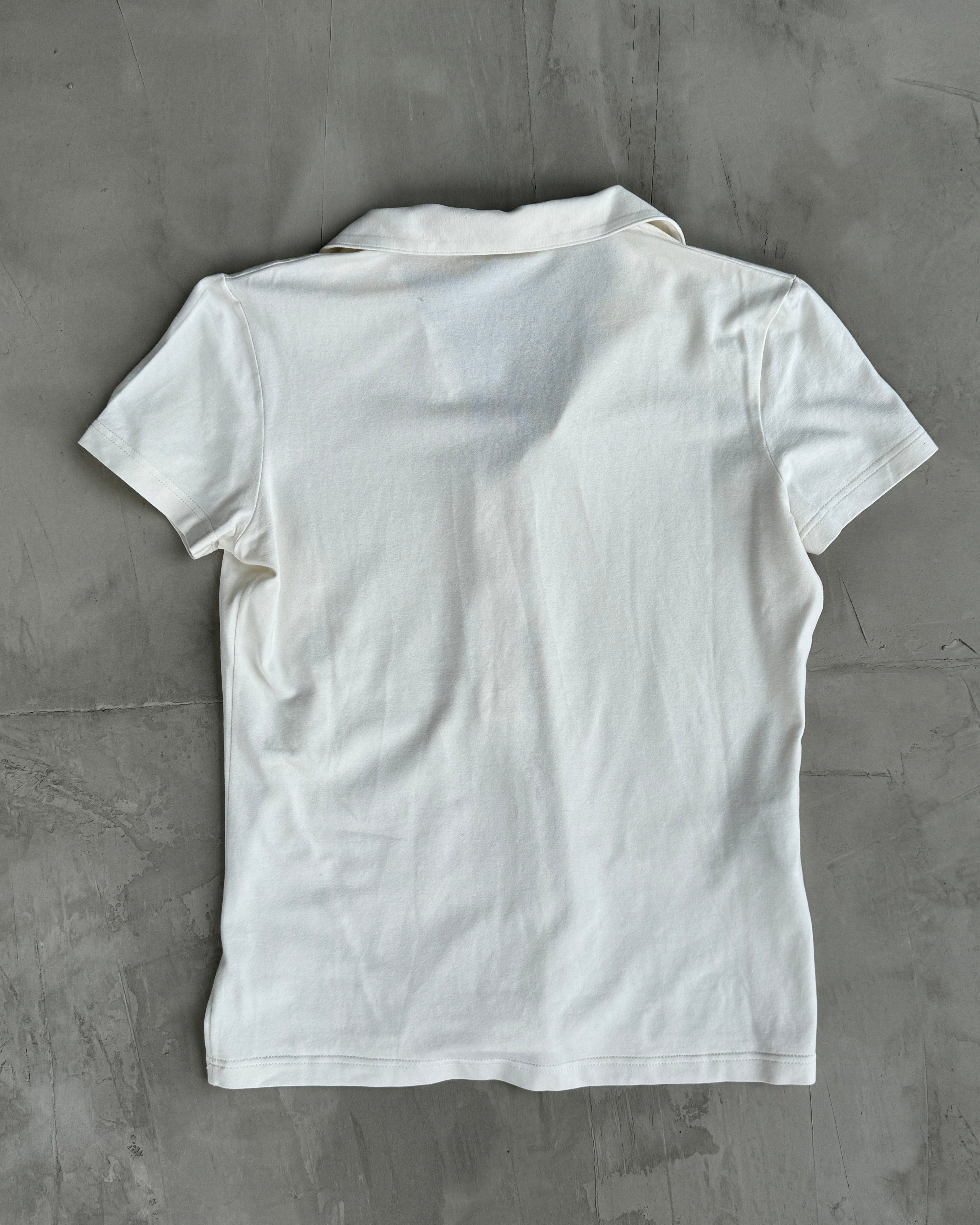 PRADA SPORT 2000'S ZIP-UP COLLARED TOP - M