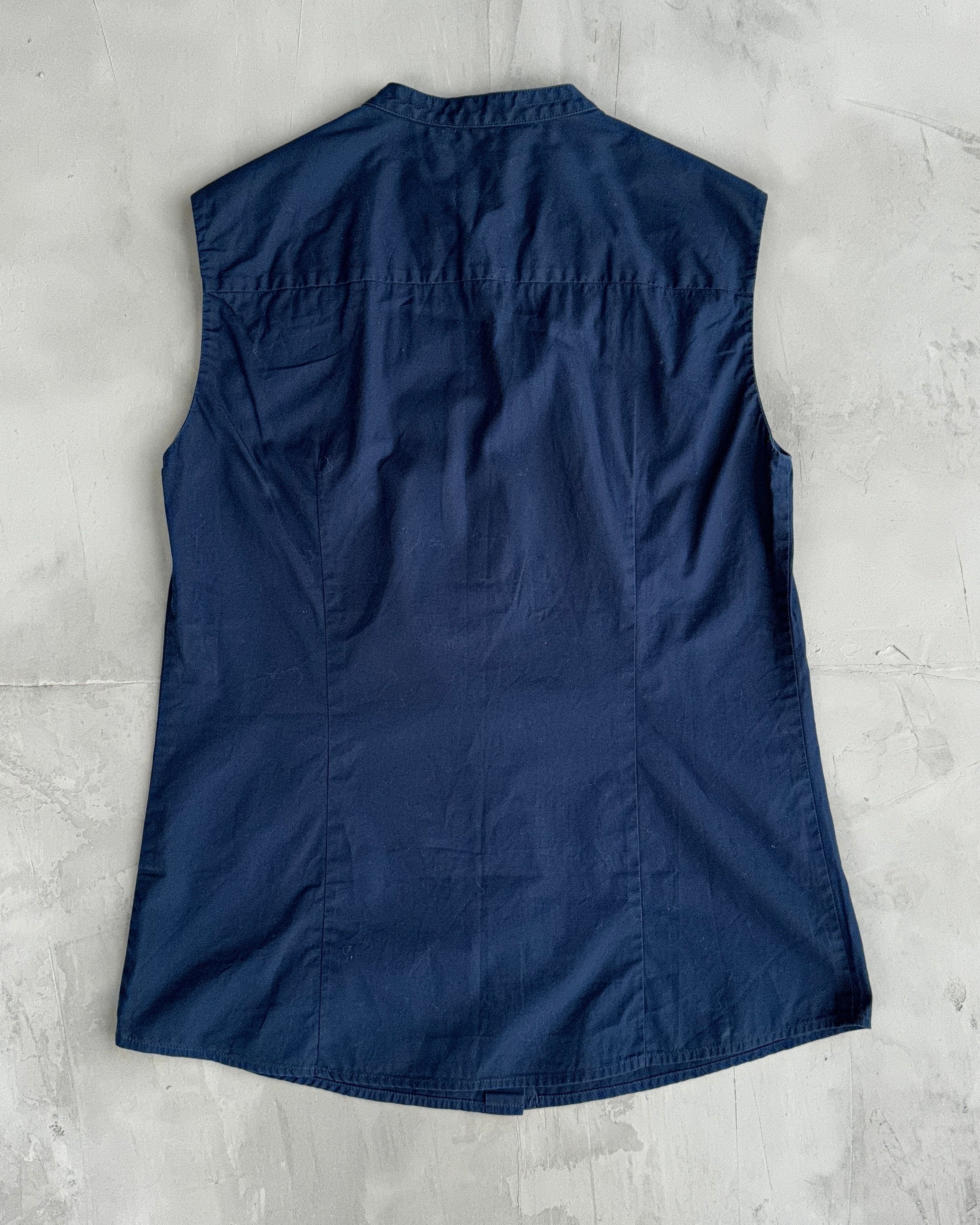 MIU MIU BUTTON-UP VEST TOP - M