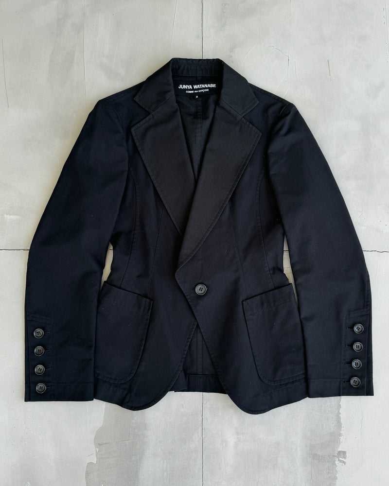 JUNYA WATANABE COMME DES GARCONS AW05 ASYMMETRIC BLAZER JACKET - S