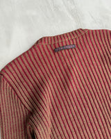 JEAN PAUL GAULTIER JEAN'S 90'S RIBBED KNIT SWEATSHIRT - M