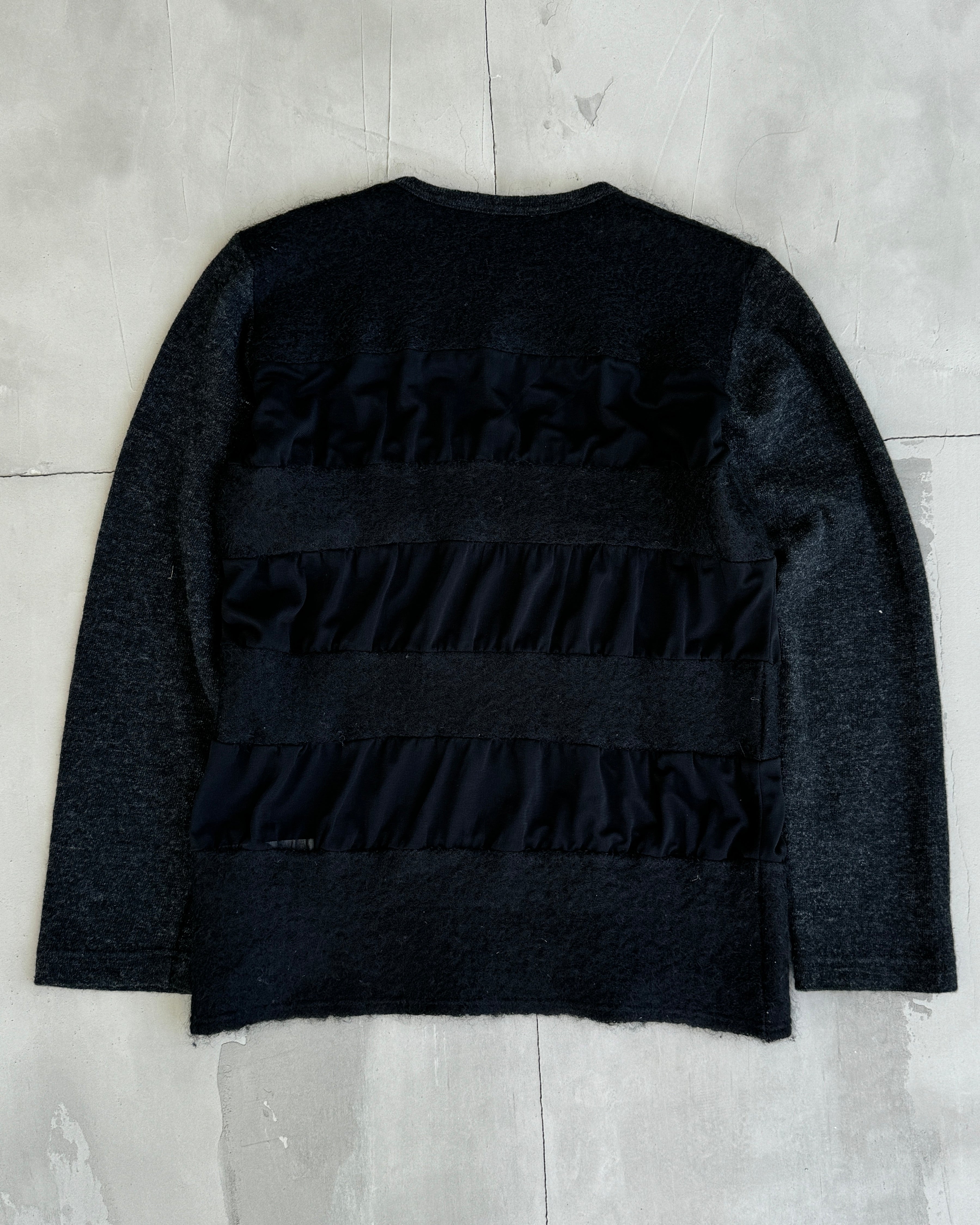 JUNYA WATANABE MOHAIR AND MESH SWEATSHIRT - S