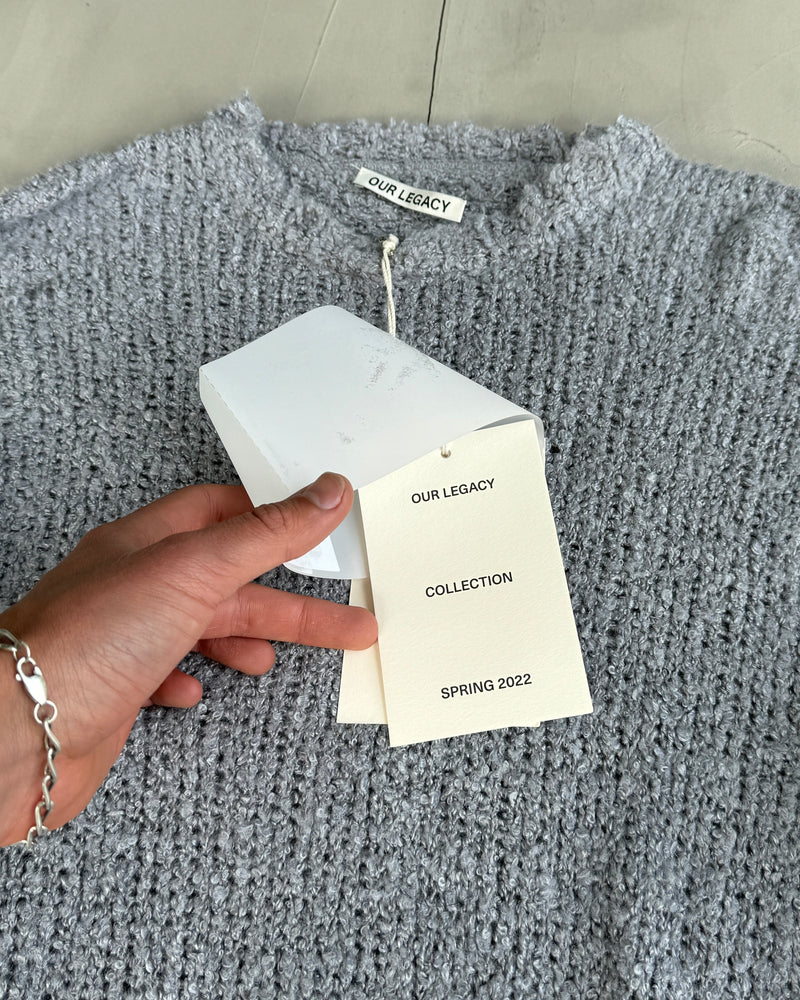 OUR LEGACY SS22 POPOVER ROUNDNECK KNIT SWEATSHIRT