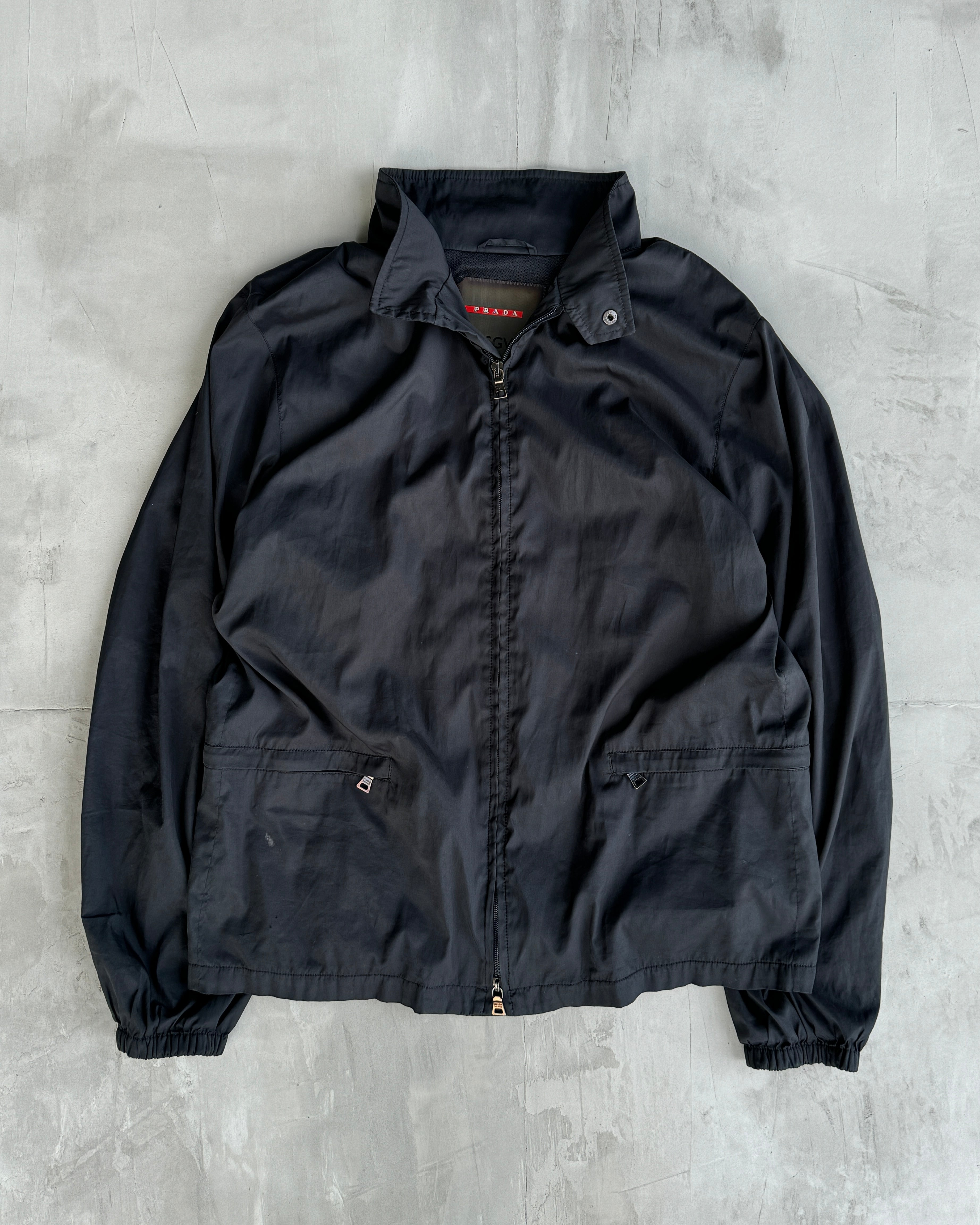 PRADA 2-IN-1 TRANSFORMABLE NYLON JACKET - XL