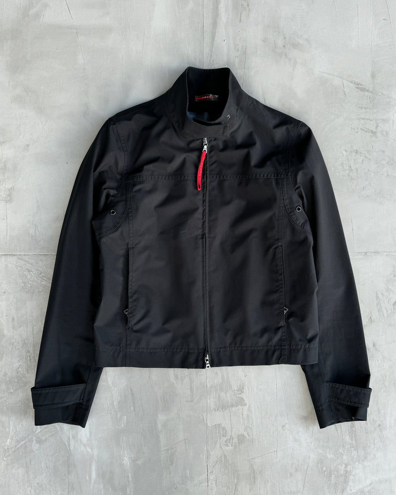 PRADA SPORT 2000'S BLACK GORETEX JACKET - M