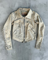 PRADA SPORT 2000'S SUEDE LACE UP JACKET - S