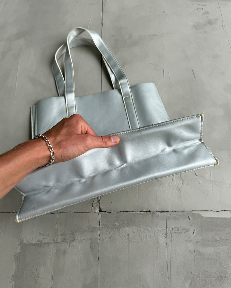 ISSEY MIYAKE PARFUMS SILVER TOTE BAG