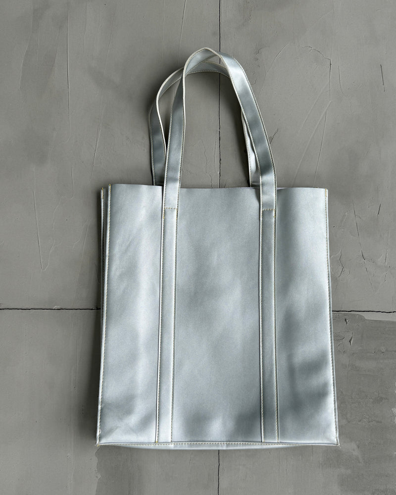 ISSEY MIYAKE PARFUMS SILVER TOTE BAG