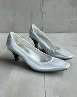 PRADA 2000'S SILVER HEELS - EU 39 / UK 6