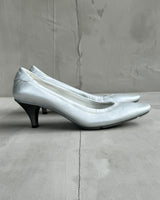 PRADA 2000'S SILVER HEELS - EU 39 / UK 6