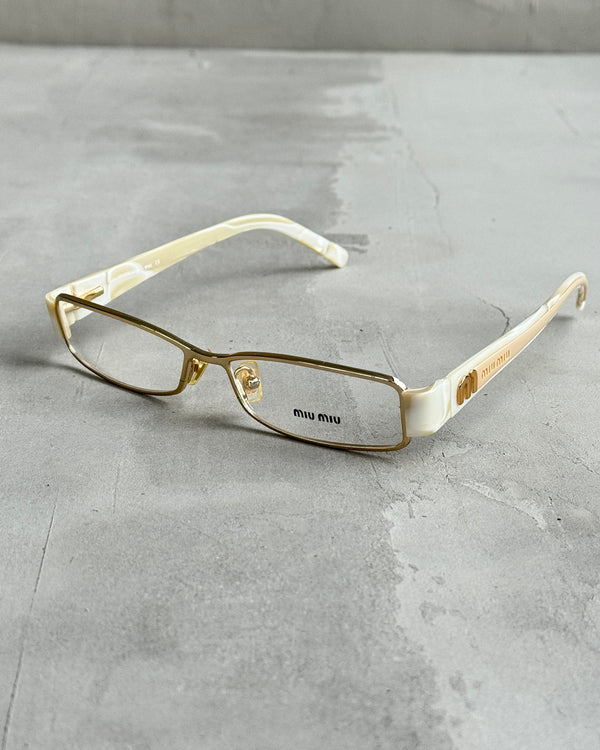 MIU MIU CLEAR LENS BAYONETTA EYE GLASSES