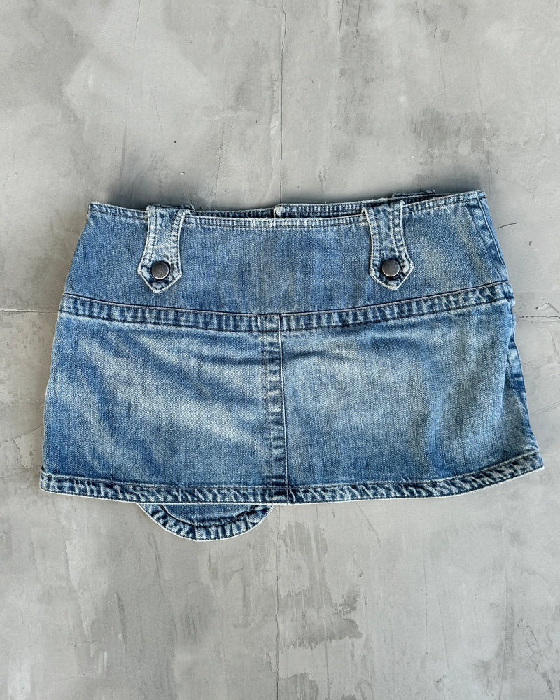 DIESEL 90'S OVERSIZED POCKET DENIM MINI SKIRT