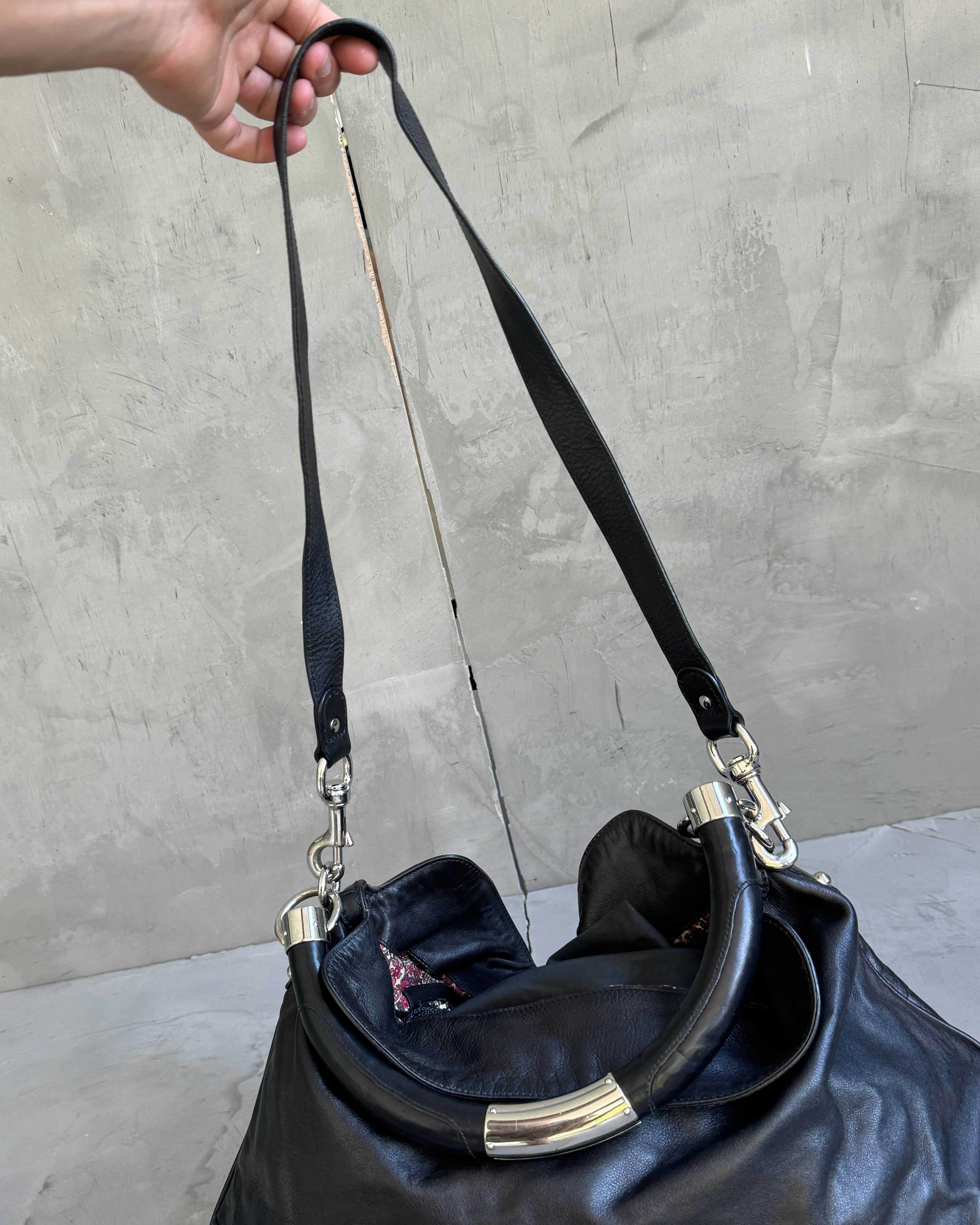 Gucci FW08 Indy Babushka Leather Shoulder Bag