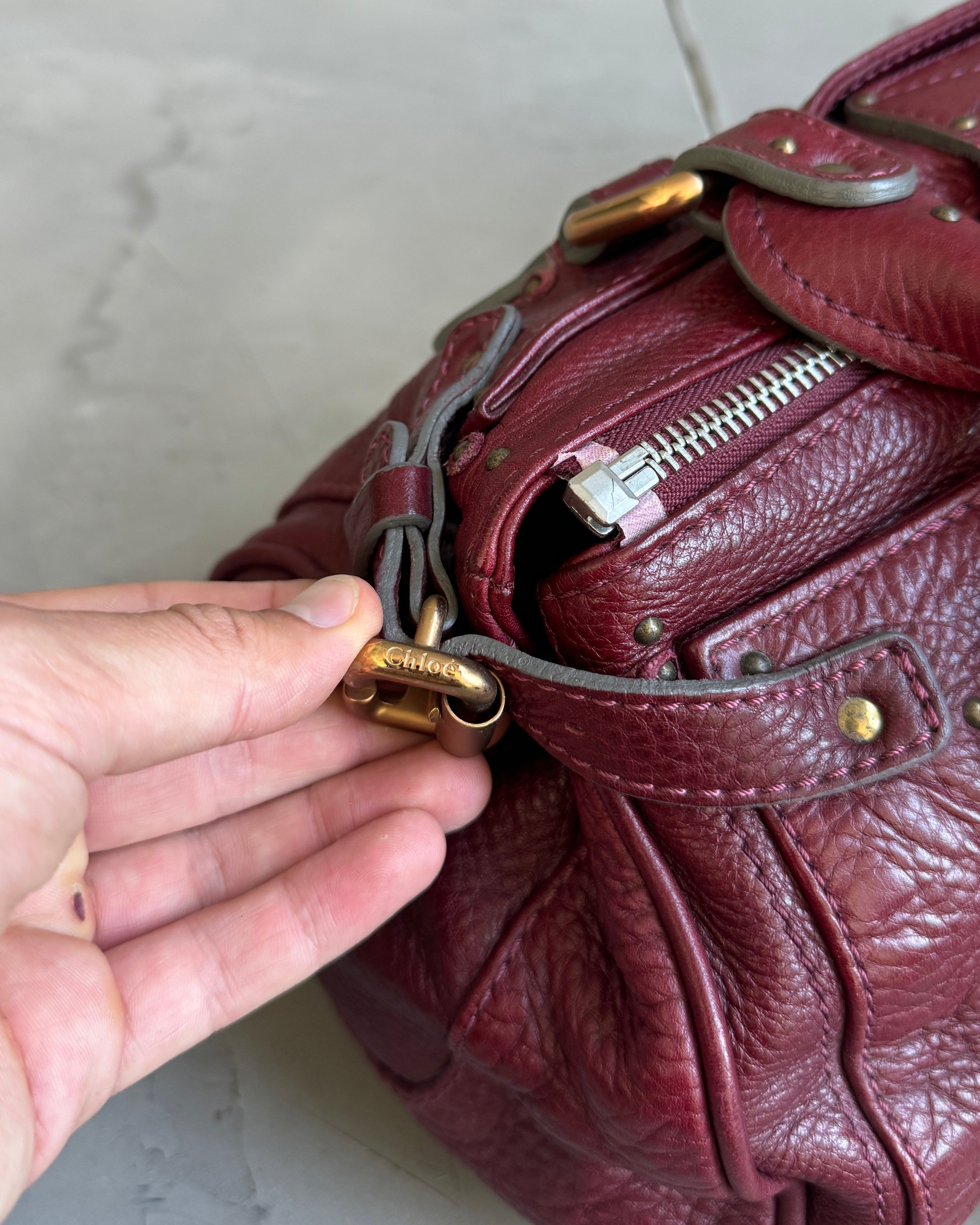 Chloe by Phoebe Philo SS05 Red Paddington Bag