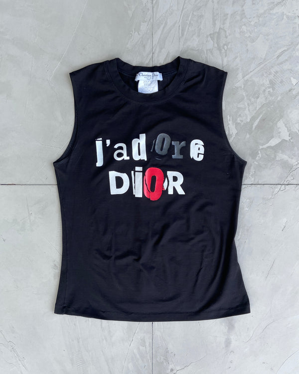 DIOR 'J'ADORE DIOR' VEST TOP - M