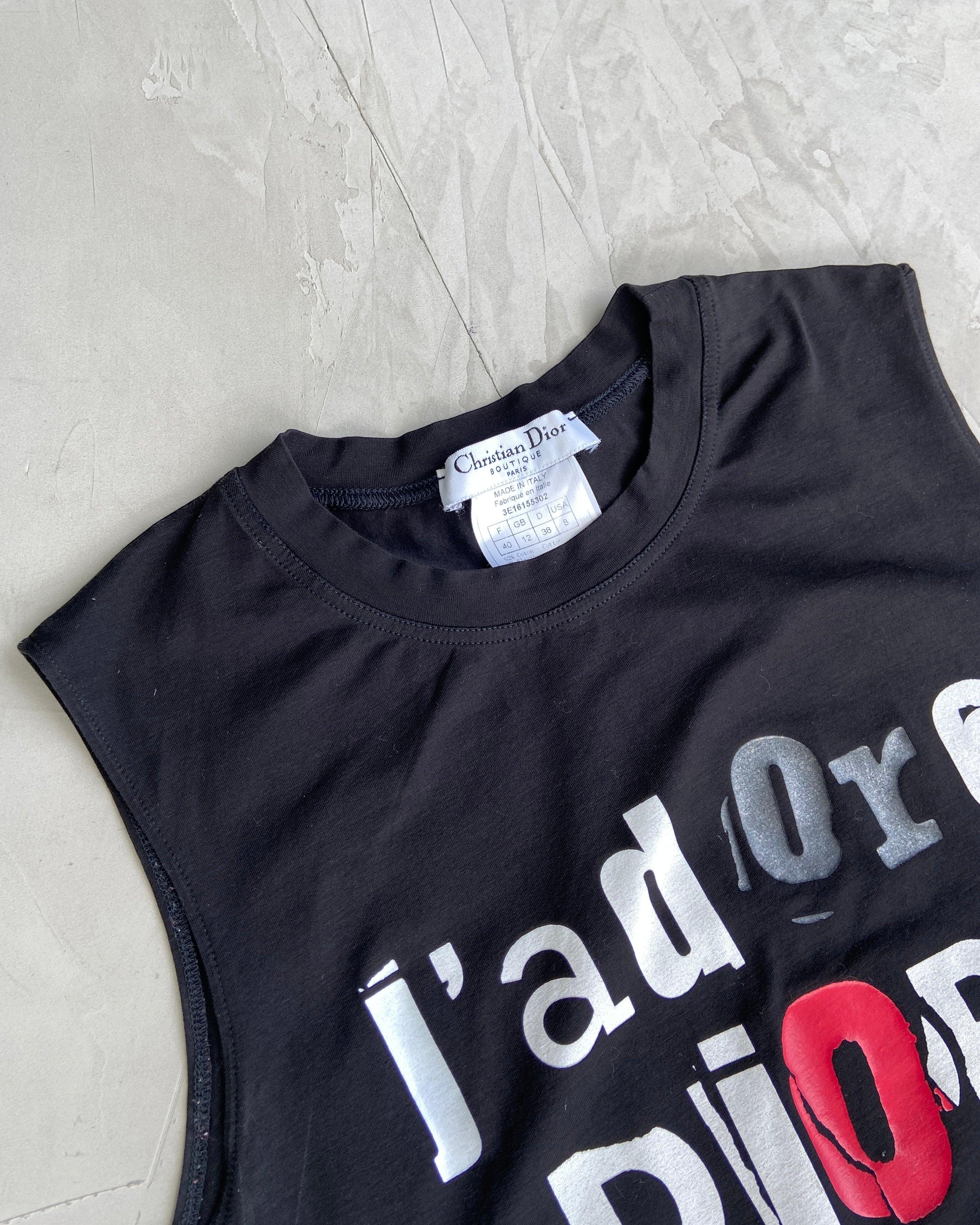 DIOR 'J'ADORE DIOR' VEST TOP - M