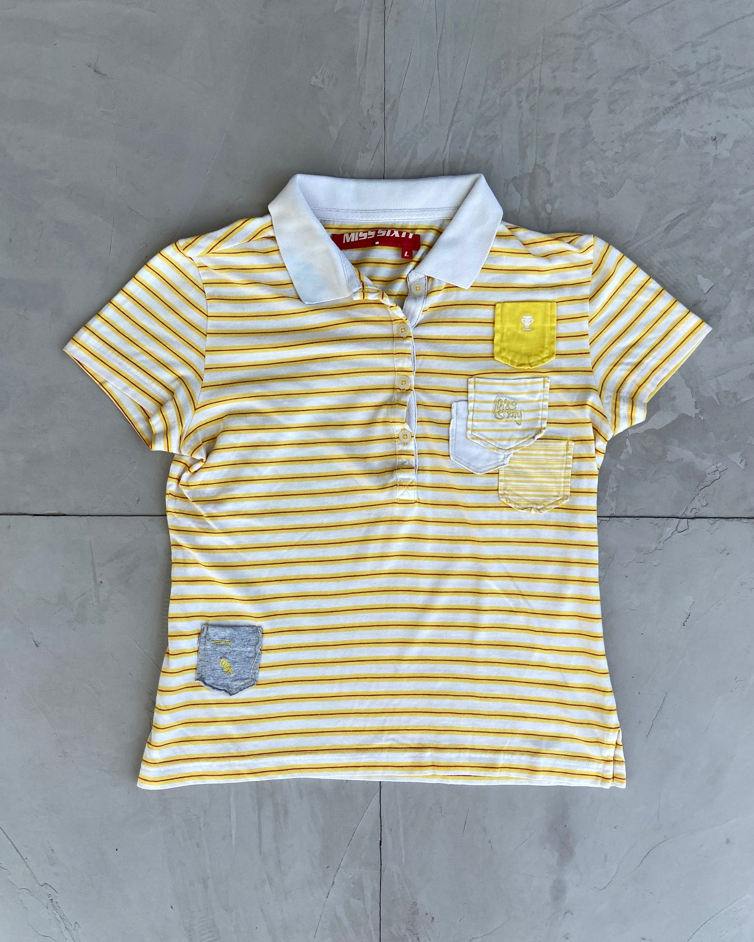 MISS SIXTY COLLARED TOP - L