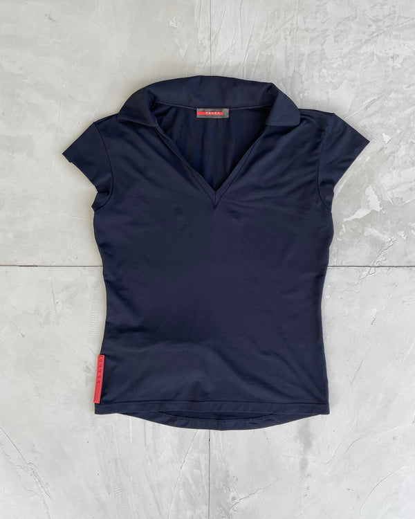 PRADA SPORT 2000'S BACK POCKET NYLON TOP - M