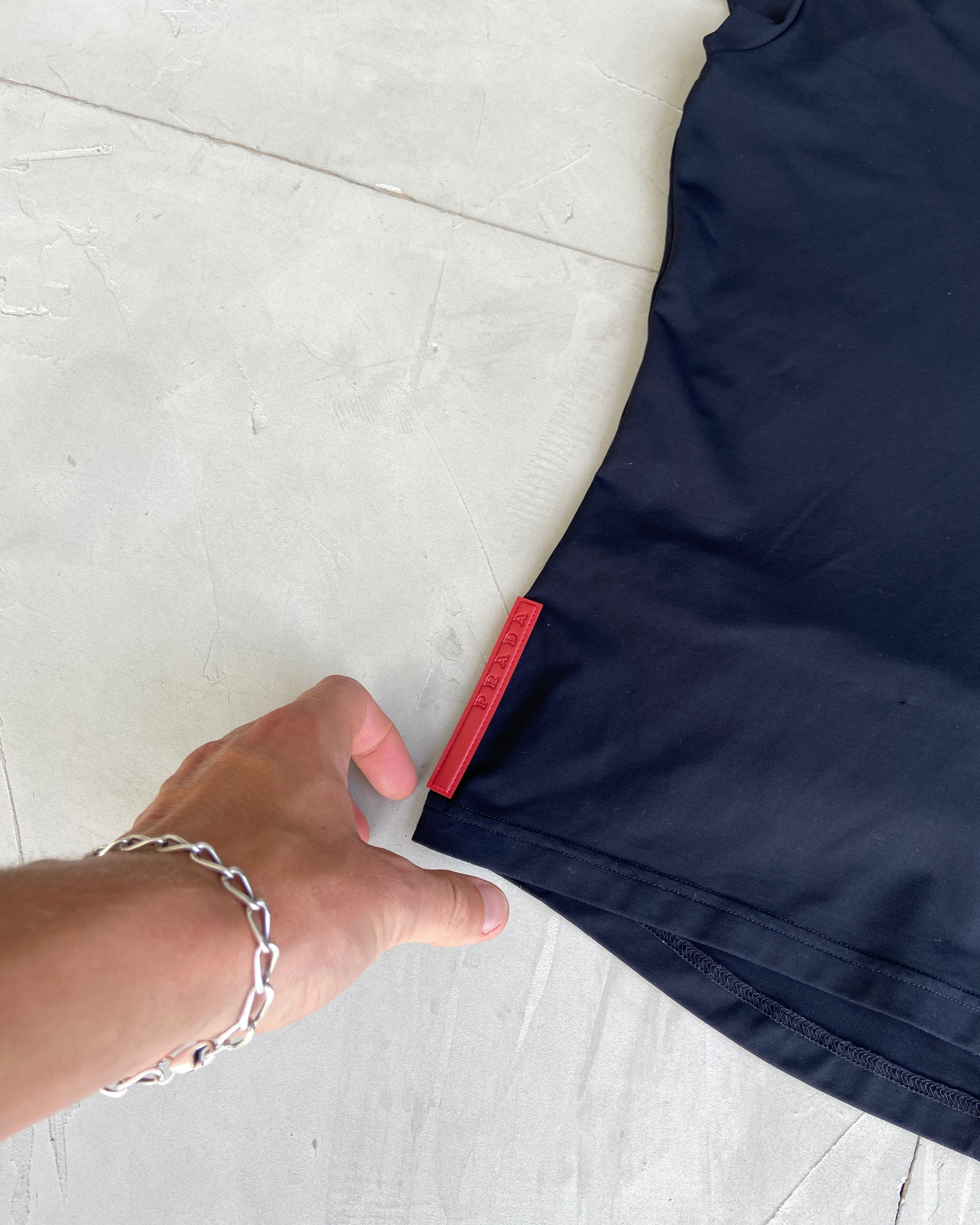 PRADA SPORT 2000'S BACK POCKET NYLON TOP - M