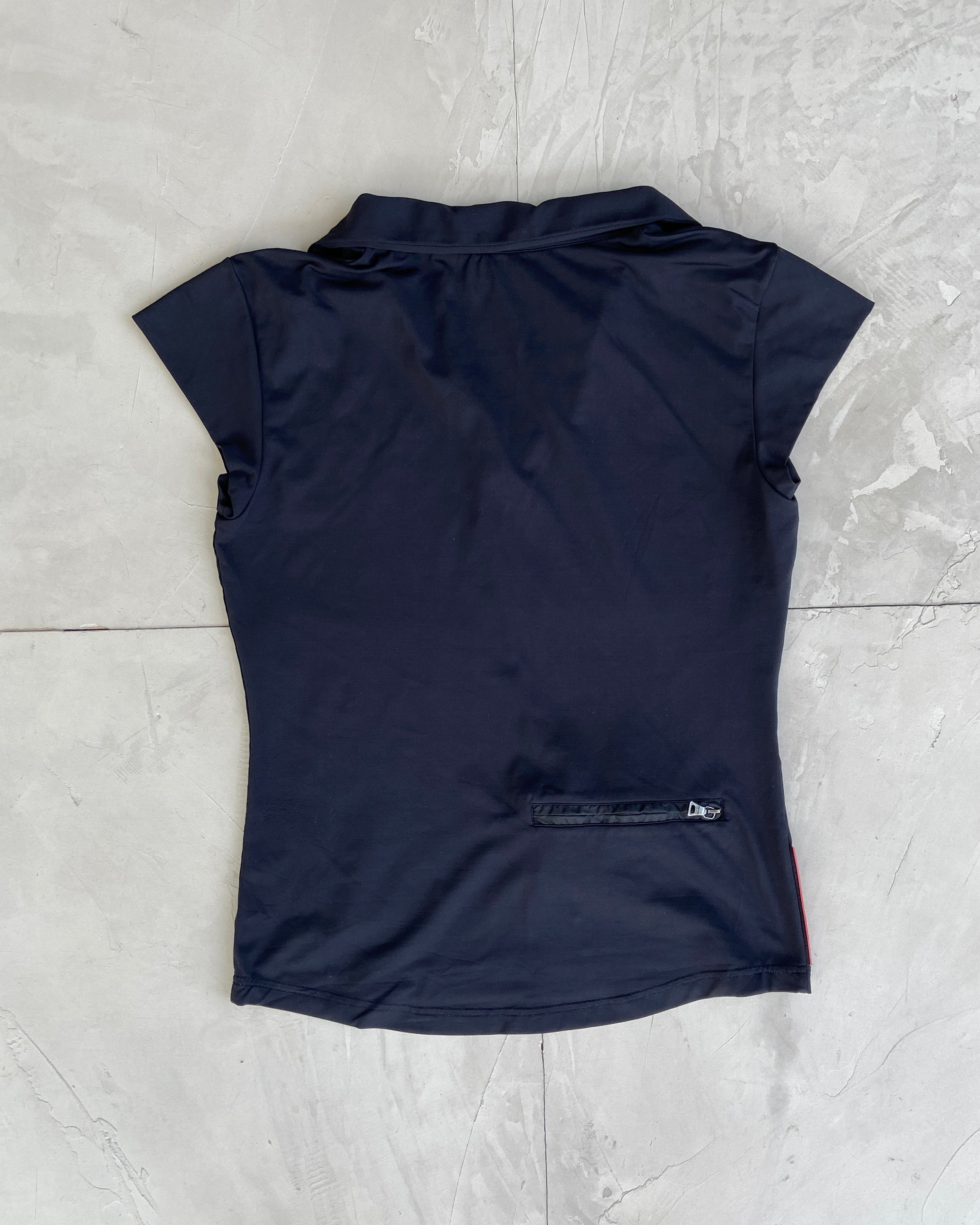 PRADA SPORT 2000'S BACK POCKET NYLON TOP - M