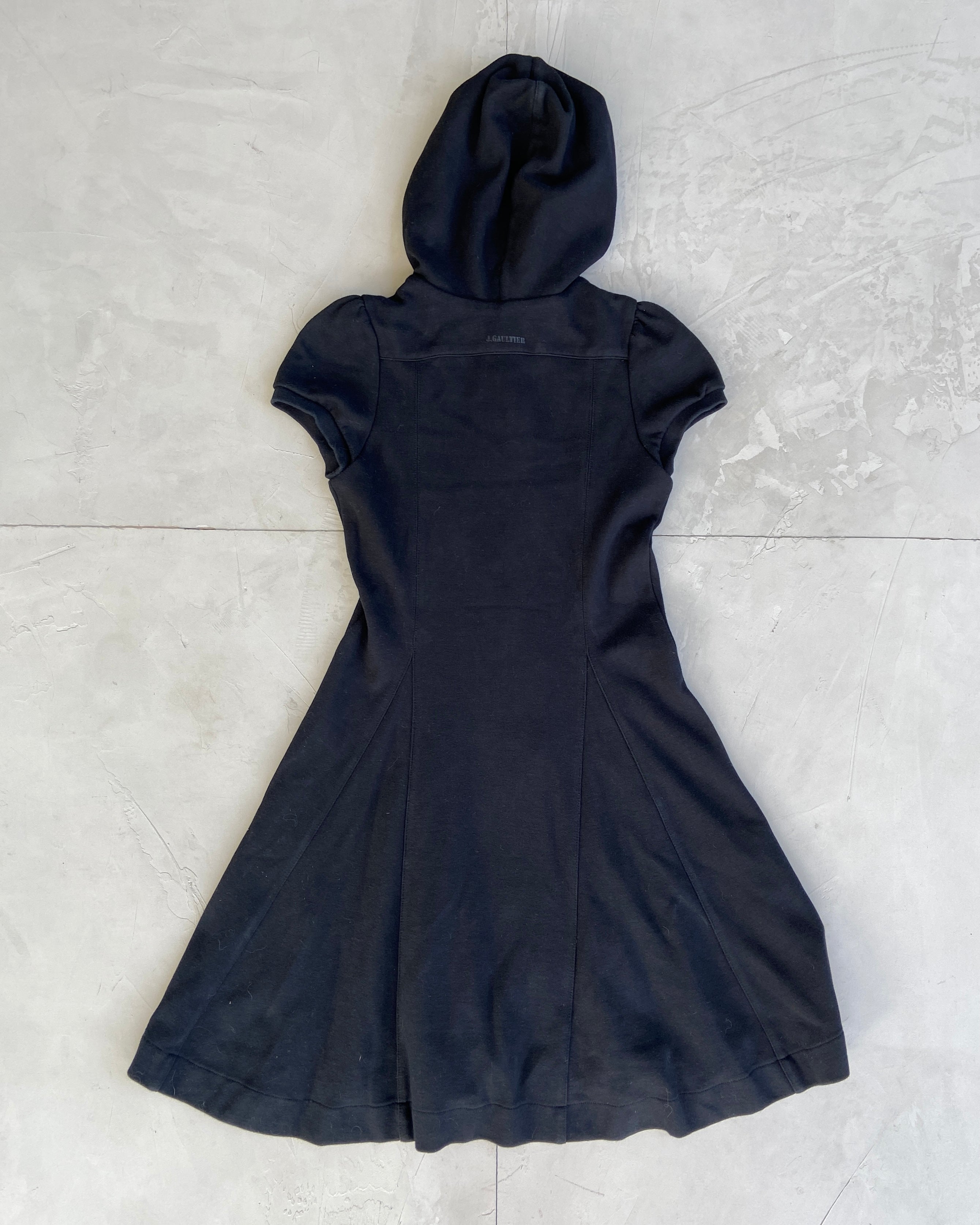 JUNIOR GAULTIER HOODED ZIPPER DRESS - XS/S