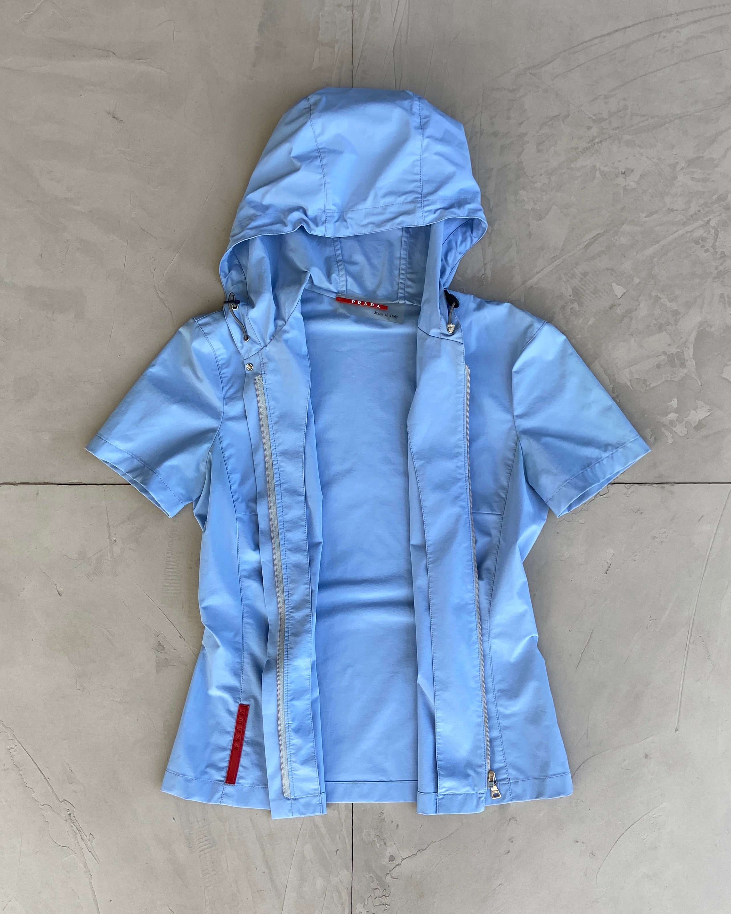 PRADA SPORT SS1999 HOODED ZIP-UP TOP - S