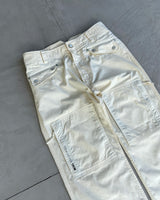 DIESEL 2000'S CREAM CARGO TROUSERS - W29"