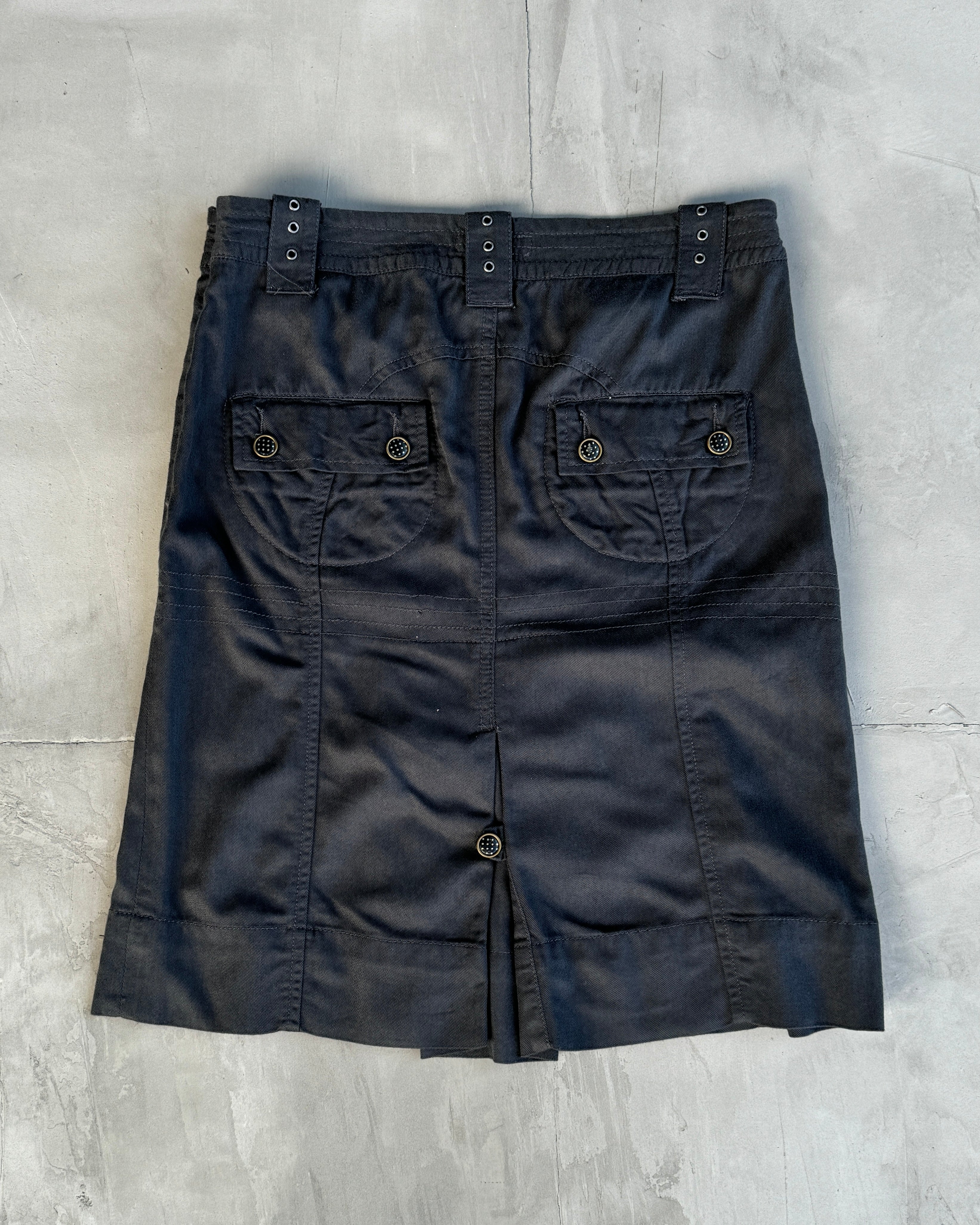 DIESEL PLEATED MIDI SKIRT - S