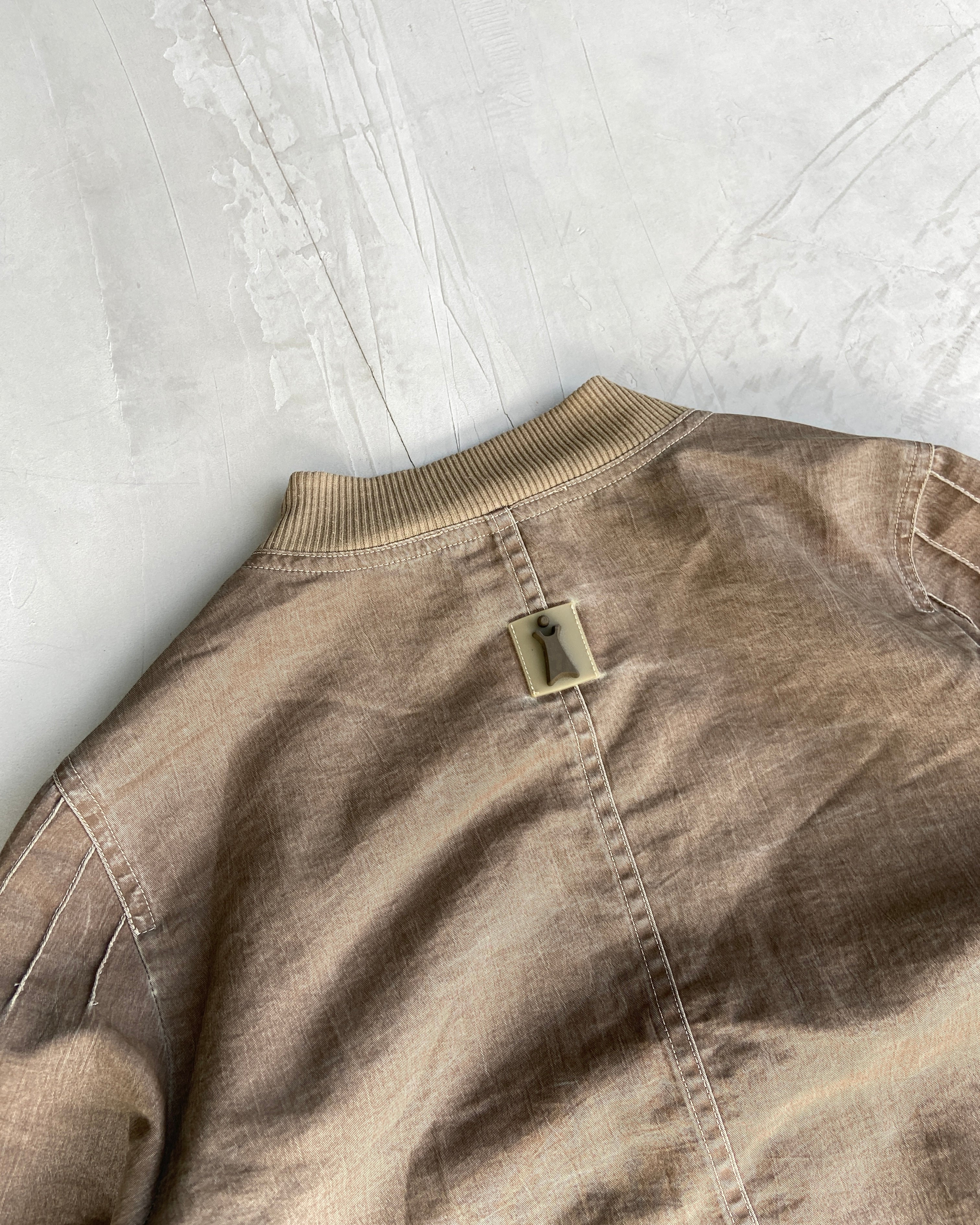 COP COPINE KHAKI BOMBER JACKET - M