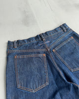 JPG JEANS BY GAULTIER 90'S RAW HEM WIDE LEG JEANS - W26"