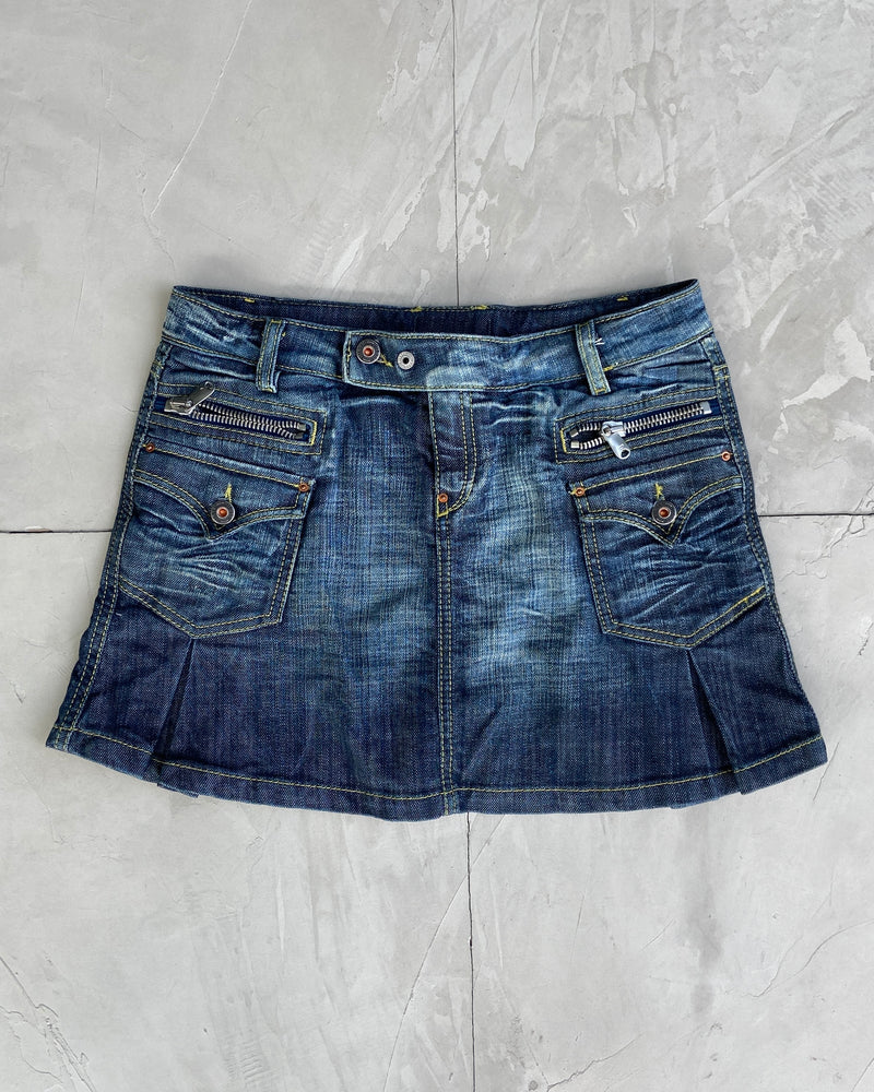 DIESEL DENIM MINI SKIRT - S/M