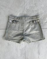 DIESEL 2000'S LACE UP MINI SHORTS - S