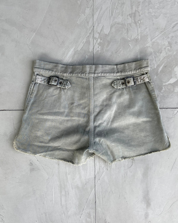 DIESEL 2000'S LACE UP MINI SHORTS - S