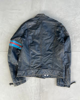 DIESEL 90'S LEATHER RACER JACKET - L