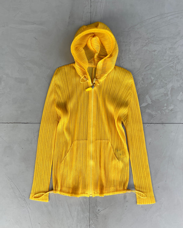 ISSEY MIYAKE PLEATS PLEASE MESH HOODIE