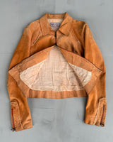 MARLBORO CLASSIC 1980'S SUEDE LEATHER JACKET - M