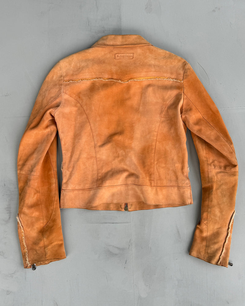 MARLBORO CLASSIC 1980'S SUEDE LEATHER JACKET - M