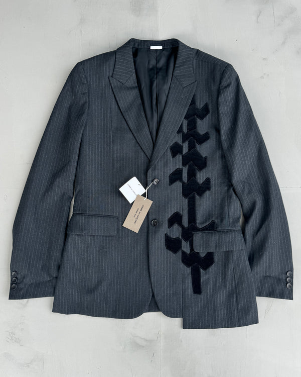 COMME DES GARCONS HOMME PLUS ASYMMETRIC WOOL BLAZER - L